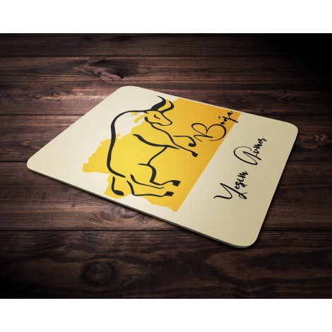 Kişiye Özel Boğa Burcu Temalı Mouse Pad