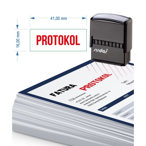 Protokol Yazısı Otomatik Kaşe | Sırdaş - Küçük Boy