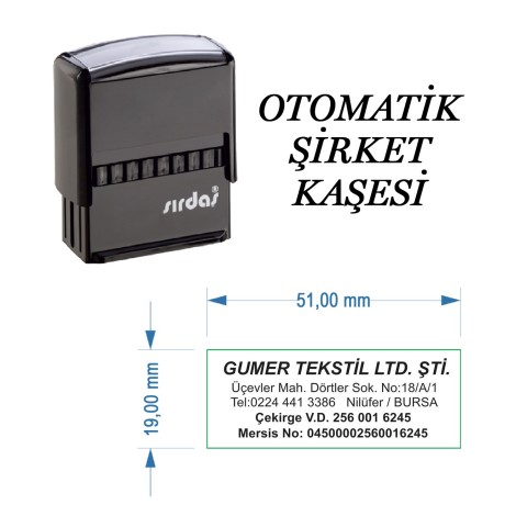Ticari ŞirketOtomatik Kaşesi | Sırdaş - Orta Boy