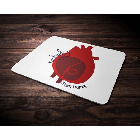 Kişiye Özel Kardiyolog Tasarımlı Mouse Pad