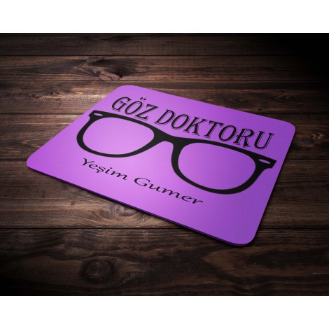 Kişiye Özel Göz Doktoru 2 Tasarımlı Mouse Pad