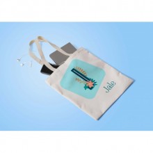 Kişiye Özel Tropikal J Harfi Tema Bez Çanta