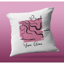 Kişiye Özel Başak Burcu Tasarım Kare Saten Yastık