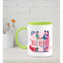Kişiye Özel Aile Hekimi Tasarımlı Yeşil Kupa