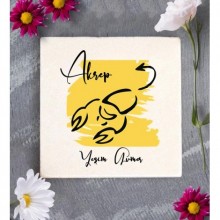 Kişiye Özel Akrep Burcu Tasarım Dekoratif Bardak Altlığı