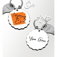 Kişiye Özel Aslan Burcu Tasarım Ahşap Anahtarlık