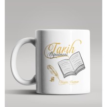 Kişiye Özel Tarih Öğretmeni Tasarımlı Beyaz Renk Kupa Bardak 6