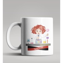 Kişiye Özel Kimya Öğretmeni Temalı Beyaz Renk Kupa Bardak 3