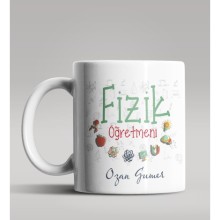 Kişiye Özel Fizik Öğretmeni Tasarımlı Beyaz Renk Kupa Bardak 8