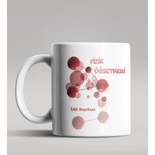 Kişiye Özel Fizik Öğretmeni Tasarımlı Beyaz Renk Kupa Bardak 6