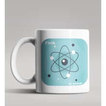 Kişiye Özel Fizik Öğretmeni Tasarımlı Beyaz Renk Kupa Bardak 2