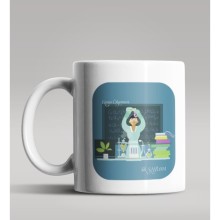 Kişiye Özel Kimya Öğretmeni Tasarımlı Beyaz Renk Kupa Bardak