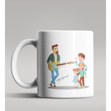 Kişiye Özel Müzik Öğretmeni Tasarımlı Beyaz Renk Kupa Bardak 2