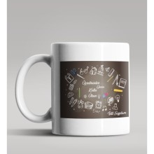 Kişiye Özel Öğretmenler Günü Tasarımlı Beyaz Renk Kupa Bardak 3