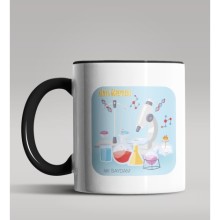 Kişiye Özel Kimya Öğretmeni Tasarımlı Siyah Renk Kupa Bardak 4