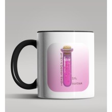 Kişiye Özel Kimya Öğretmeni Tasarımlı Siyah Renk Kupa Bardak 3