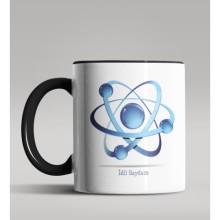 Kişiye Özel Fen Bilgisi Öğretmeni Tasarımlı Siyah Renk Kupa 3