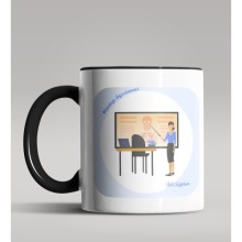 Kişiye Özel Biyoloji Öğretmeni Tasarımlı Siyah Renk Kupa Bardak