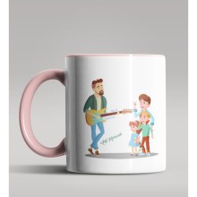 Kişiye Özel Müzik Öğretmeni Tasarımlı Pembe Renk Kupa Bardak 2