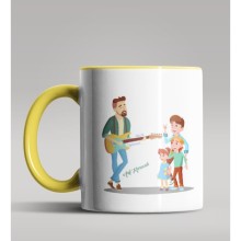 Kişiye Özel Müzik Öğretmeni Tasarımlı Sarı Renk Kupa Bardak 2