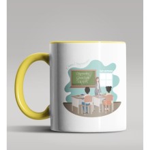 Kişiye Özel Canım Öğretmenim Tasarımlı Sarı Renk Kupa Bardak