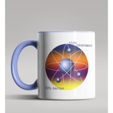 Kişiye Özel Fizik Öğretmeni Tasarımlı Mavi Renk Kupa Bardak 7