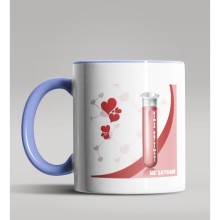 Kişiye Özel Kimya Öğretmeni Tasarımlı Mavi Renk Kupa Bardak 9