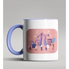 Kişiye Özel Matematik Öğretmeni Tasarımlı Mavi Renk Kupa 5