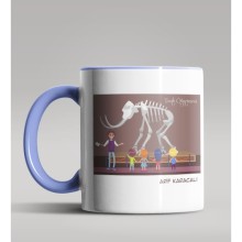 Kişiye Özel Tarih Öğretmeni Tasarımlı Mavi Renk Kupa Bardak 2