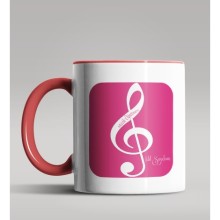 Kişiye Özel Müzik Öğretmeni Tasarımlı Kırmızı Kupa Bardak 6