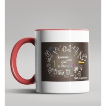 Kişiye Özel Öğretmenler Günü Tasarımlı Kırmızı Kupa Bardak 3