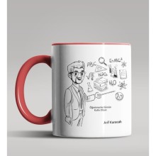 Kişiye Özel Öğretmenler Günü Tasarımlı Kırmızı Kupa Bardak