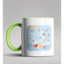 Kişiye Özel Kimya Öğretmeni Tasarımlı Yeşil Kupa Bardak 4