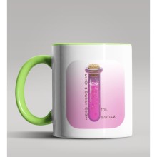 Kişiye Özel Kimya Öğretmeni Tasarımlı Yeşil Kupa Bardak 3