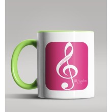 Kişiye Özel Müzik Öğretmeni Tasarımlı Yeşil Kupa Bardak 6