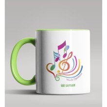 Kişiye Özel Müzik Öğretmeni Tasarımlı Yeşil Kupa Bardak 4