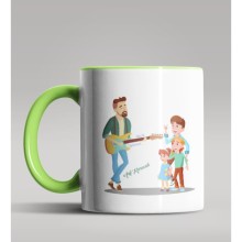 Kişiye Özel Müzik Öğretmeni Tasarımlı Yeşil Kupa Bardak 2