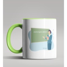 Kişiye Özel 24 Kasım Temalı Yeşil Kupa Bardak