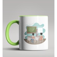 Kişiye Özel Canım Öğretmenim Tasarımlı Yeşil Kupa Bardak