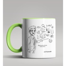 Kişiye Özel Öğretmenler Günü Tasarımlı Yeşil Kupa Bardak