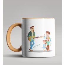 Kişiye Özel Müzik Öğretmeni Tasarımlı Turuncu Kupa Bardak 2