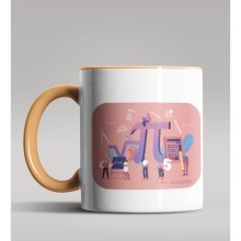 Kişiye Özel Matematik Öğretmeni Tasarımlı Turuncu Kupa 5