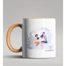 Kişiye Özel Sınıf Öğretmeni Tasarımlı Turuncu Kupa Bardak 2