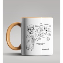 Kişiye Özel Öğretmenler Günü Tasarımlı Turuncu Kupa Bardak