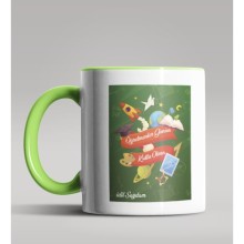 Kişiye Özel Öğretmenler Günü Tasarımlı Yeşil Kupa Bardak 7