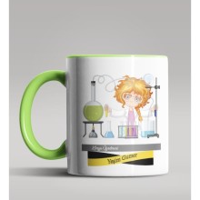 Kişiye Özel Kimya Öğretmeni Temalı Yeşil Kupa Bardak 2