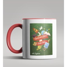 Kişiye Özel Öğretmenler Günü Tasarımlı Kırmızı Kupa Bardak 7