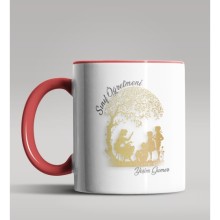 Kişiye Özel Sınıf Öğretmeni Tasarımlı Kırmızı Kupa Bardak 9