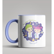 Kişiye Özel Fen Bilgisi Öğretmeni Tasarımlı Mavi Renk Kupa 4