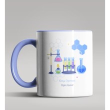 Kişiye Özel Kimya Öğretmeni Temalı Mavi Renk Kupa Bardak 4